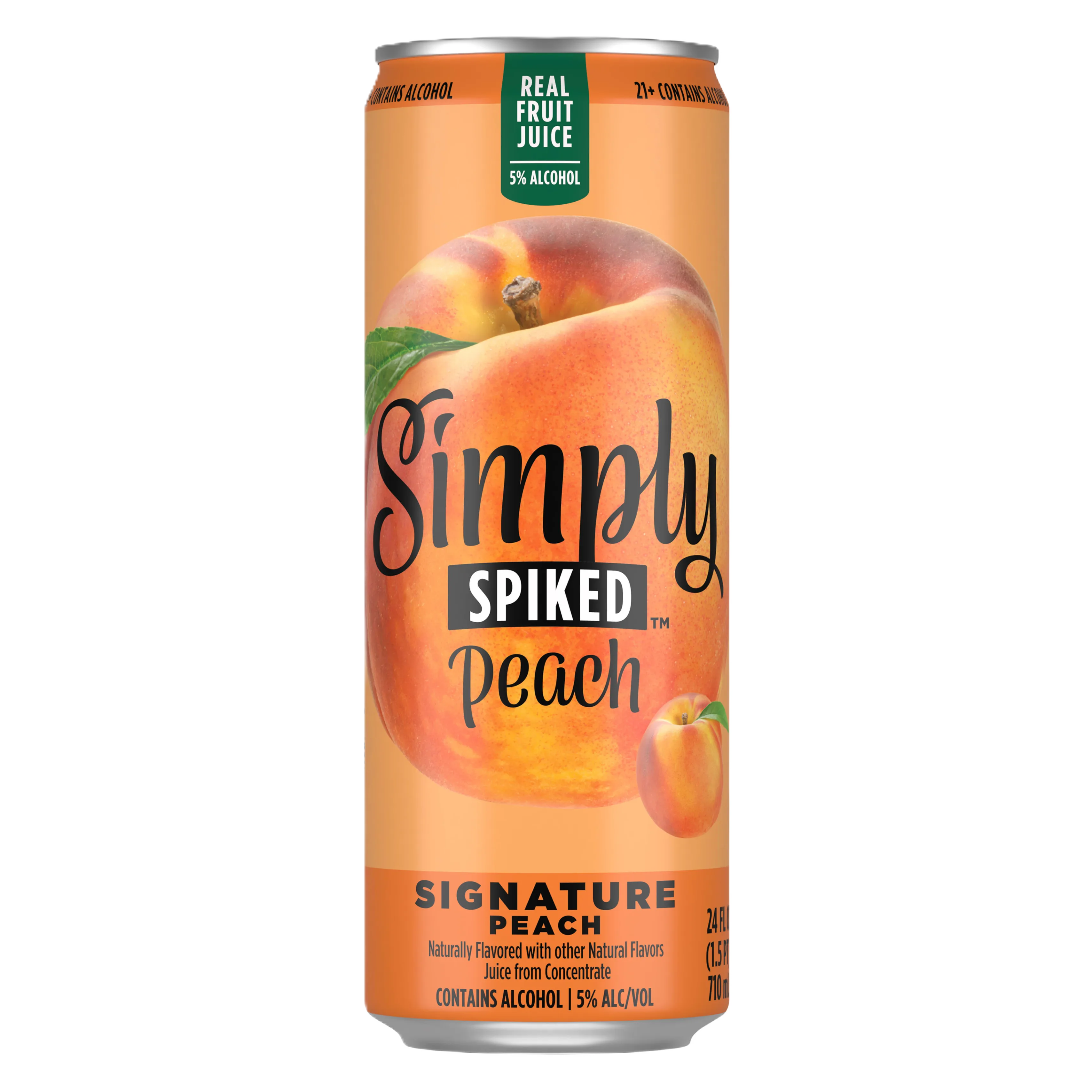 Simply Spiked Peach 24oz Can