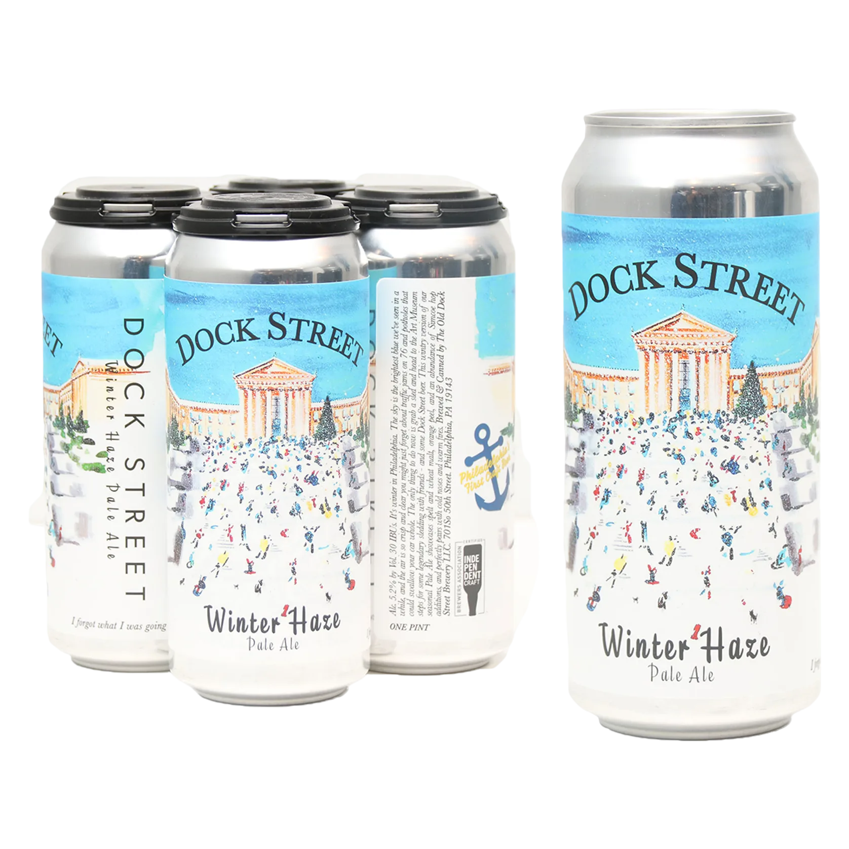 Dock Street Winter Haze 4pk 16oz Cans 5.2% ABV