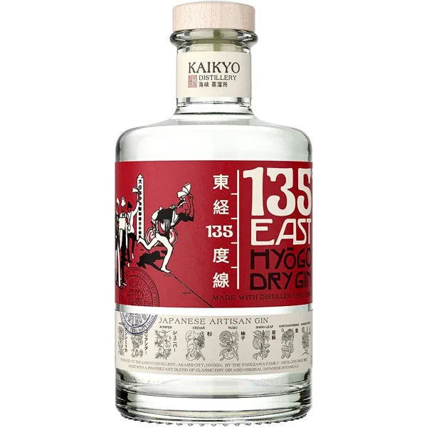 Kaikyo Distillery 135 East Hyogo Japanese Dry Gin 750Ml