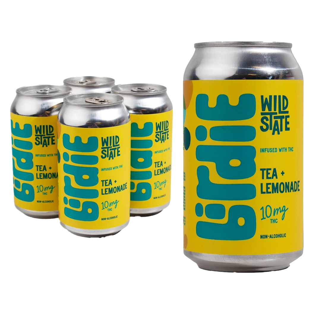 Birdie 10mg THC Tea and Lemonade 4pk Can