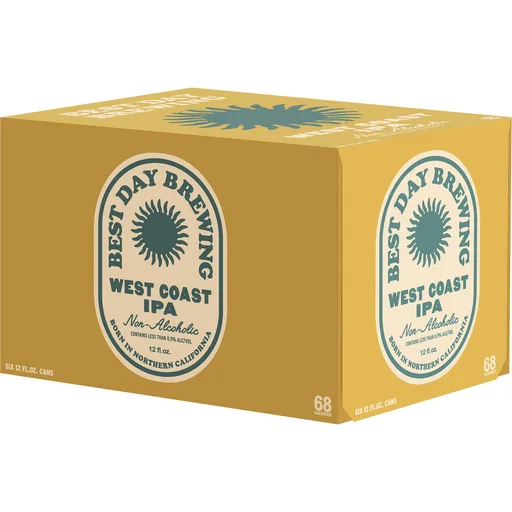 Best Day Brewing West Coast IPA Non-Alcoholic 6pk 12oz Can 0.0% ABV