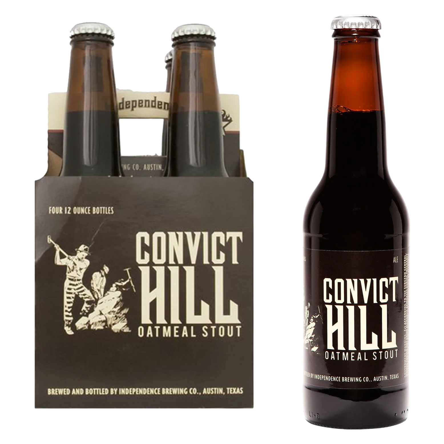 Independence Brewing Convict Hill 4 Pack Bottles