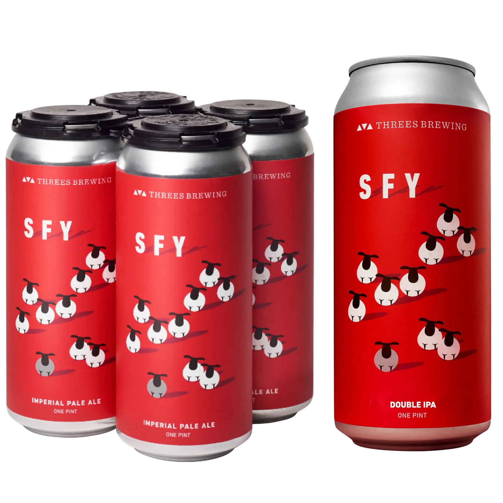 Threes Brewing SFY Double IPA 4pk 16oz Can 8.3% ABV