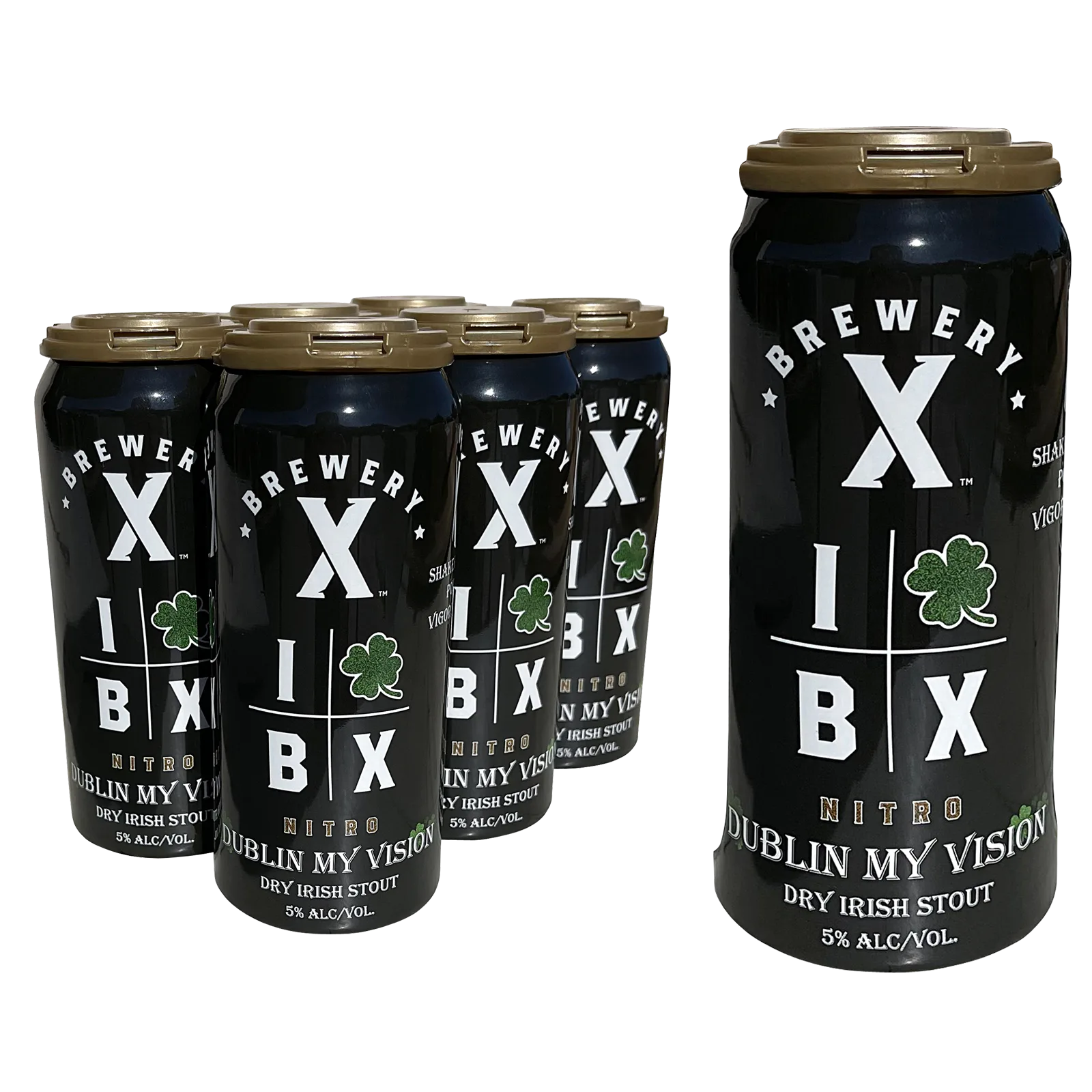 Brewery X Dublin My Vision Nitro Dry Irish Stout 6pk 16oz Cans