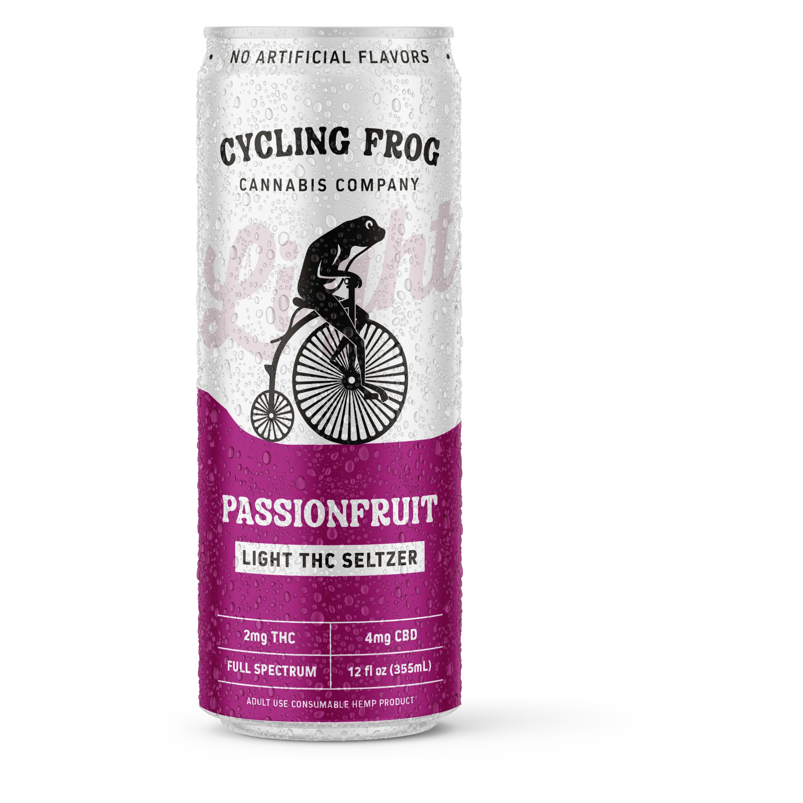Cycling Frog 2mg THC Passionfruit Seltzer Can
