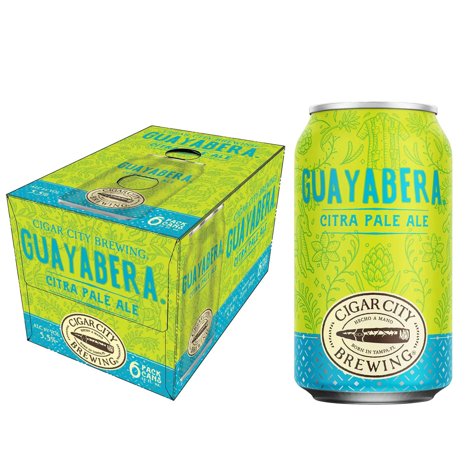 Cigar City Guayabera Citra Pale Ale 6pk Can 5.5% ABV