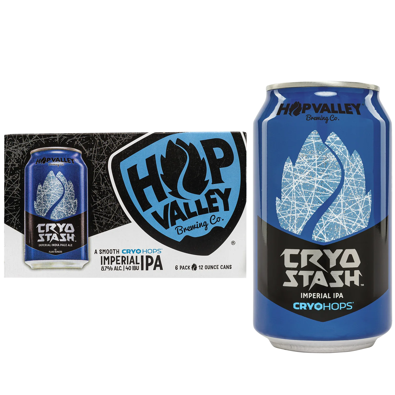Hop Valley Cryo Stash Imperial IPA 6pk Can 8.7% ABV