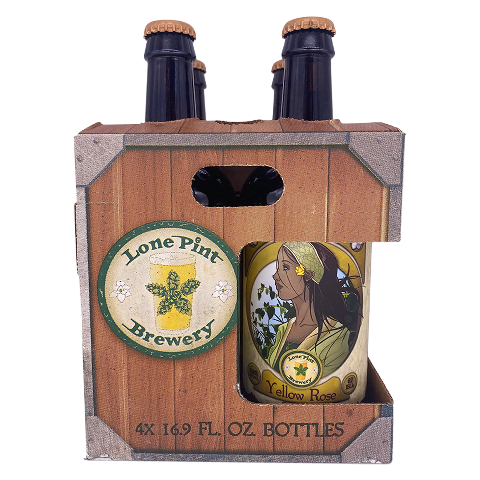Lone Pint Brewery Yellow Rose IPA 4pk 16.9oz Btl 6.8% ABV