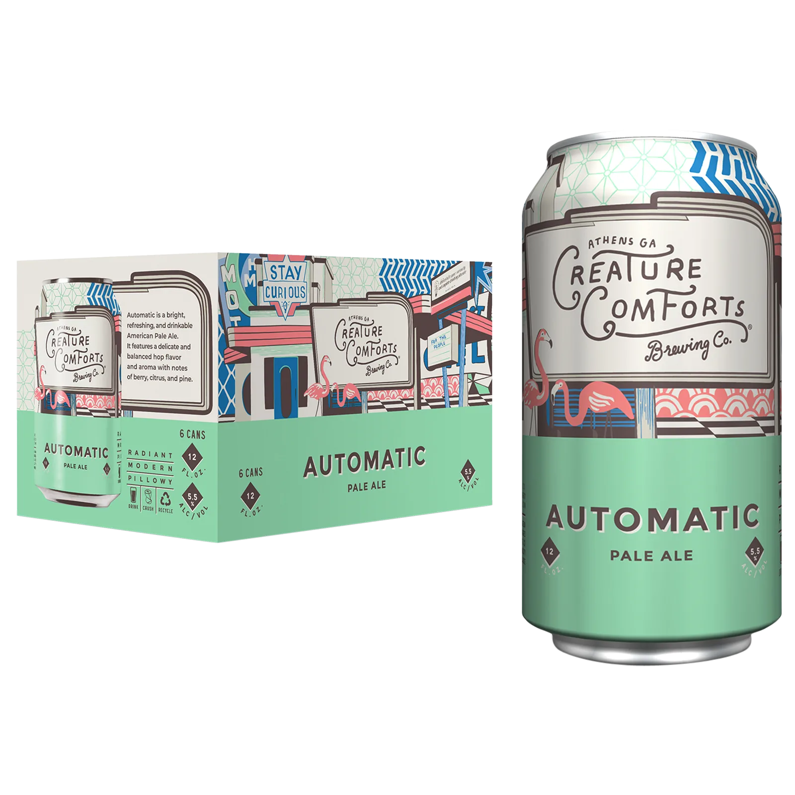 Creature Comforts Brewing Company Automatic Pale Ale 6pk Can 5.5% ABV