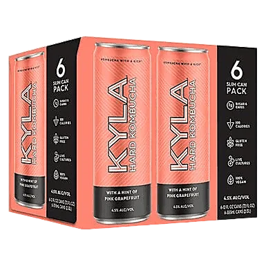 KYLA Hard Kombucha Pink Grapefruit 6pk 12oz Can