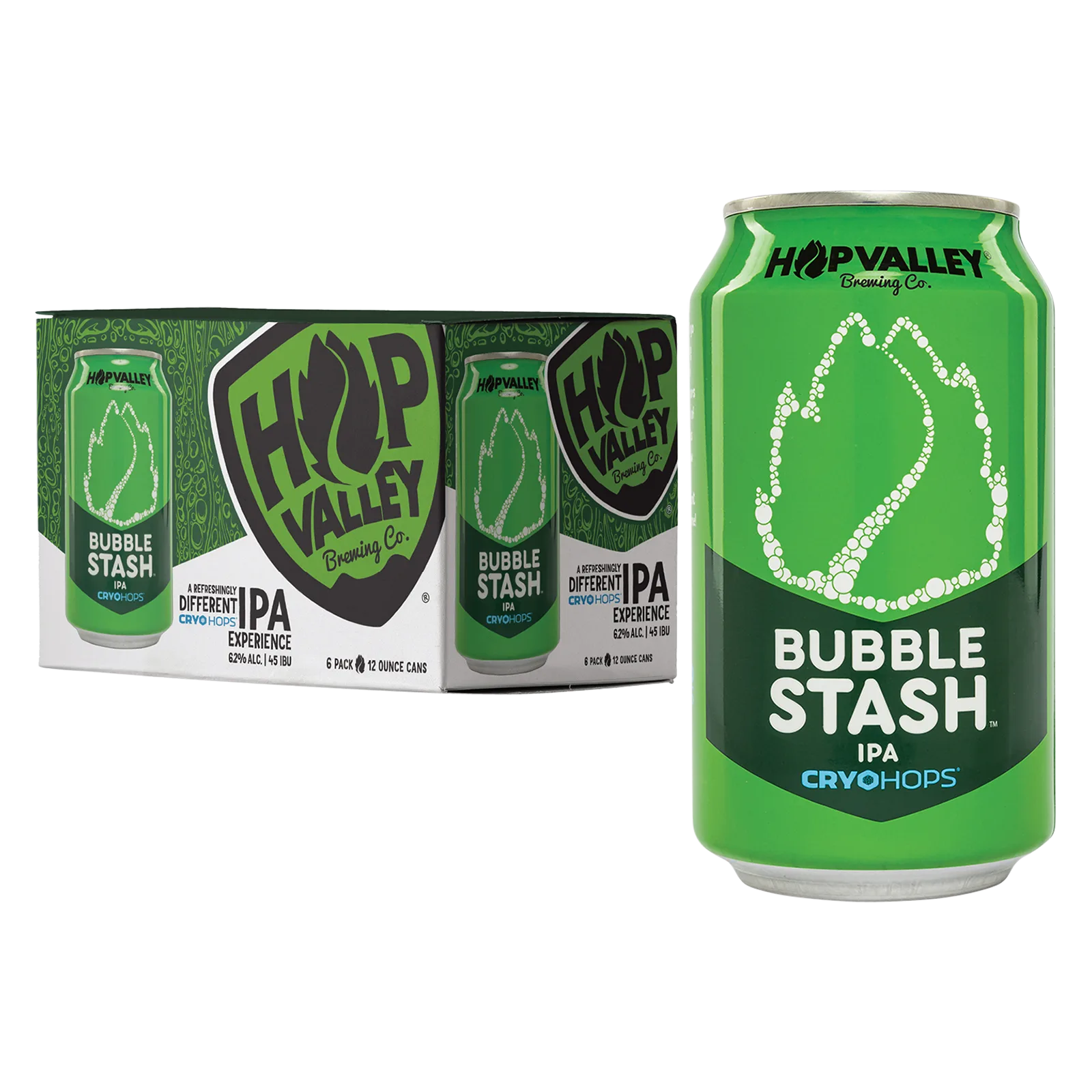 Hop Valley Bubble Stash IPA Single 6pk Can 6.2% ABV