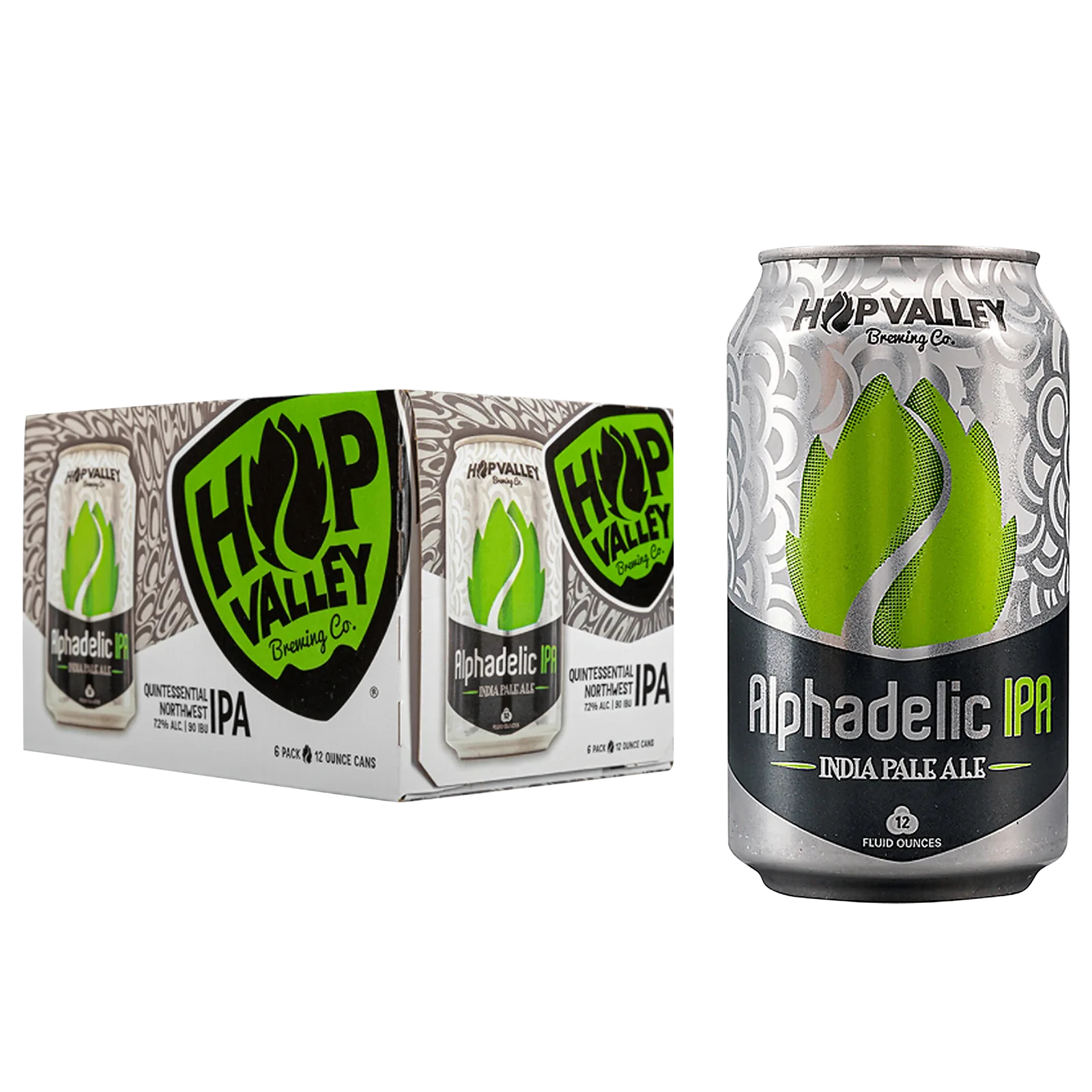 Hop Valley Alphadelic IPA 6pk Can