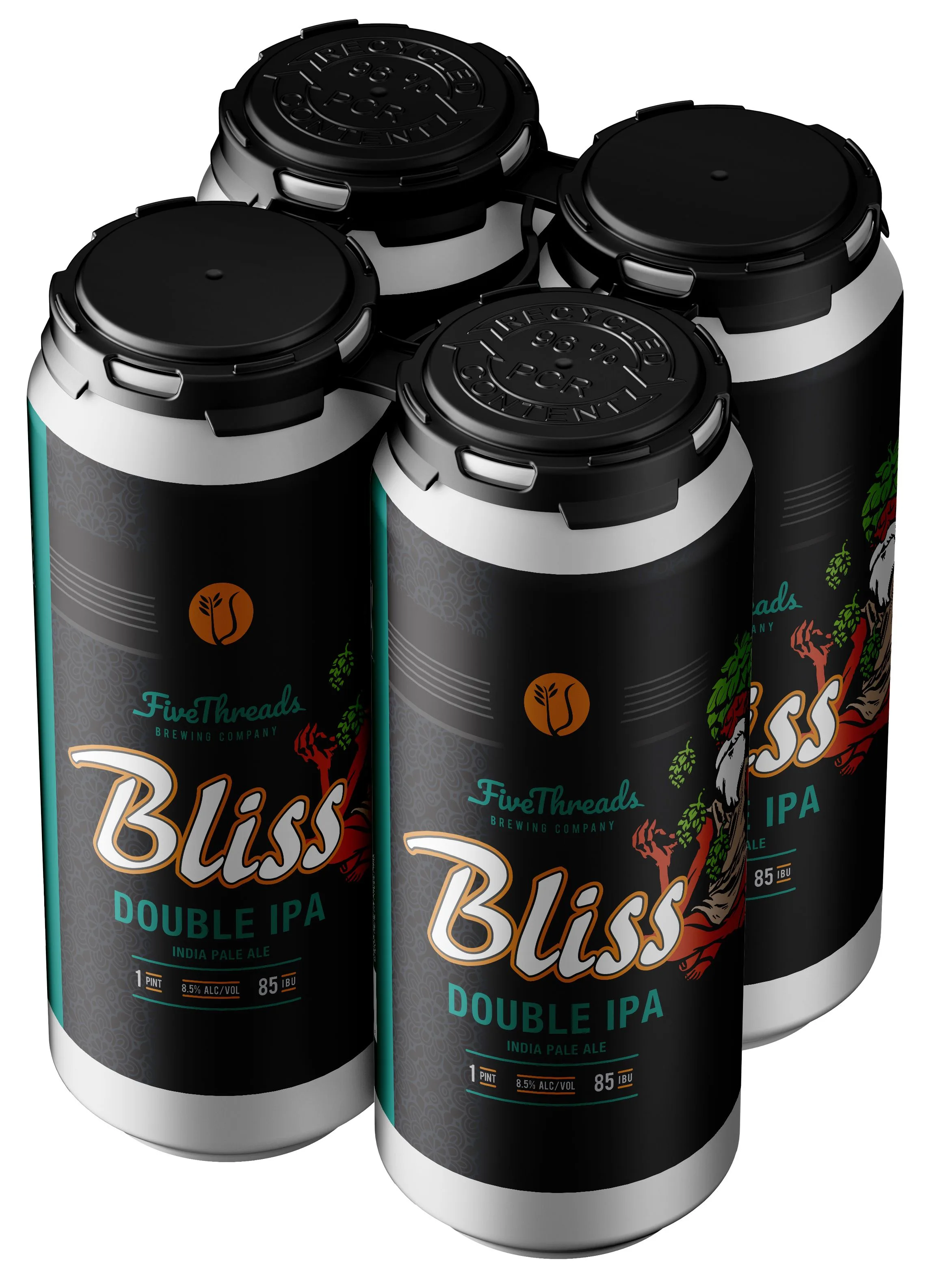 pid:56842 Five Threads Brewing Co. Bliss Double IPA (4PKC