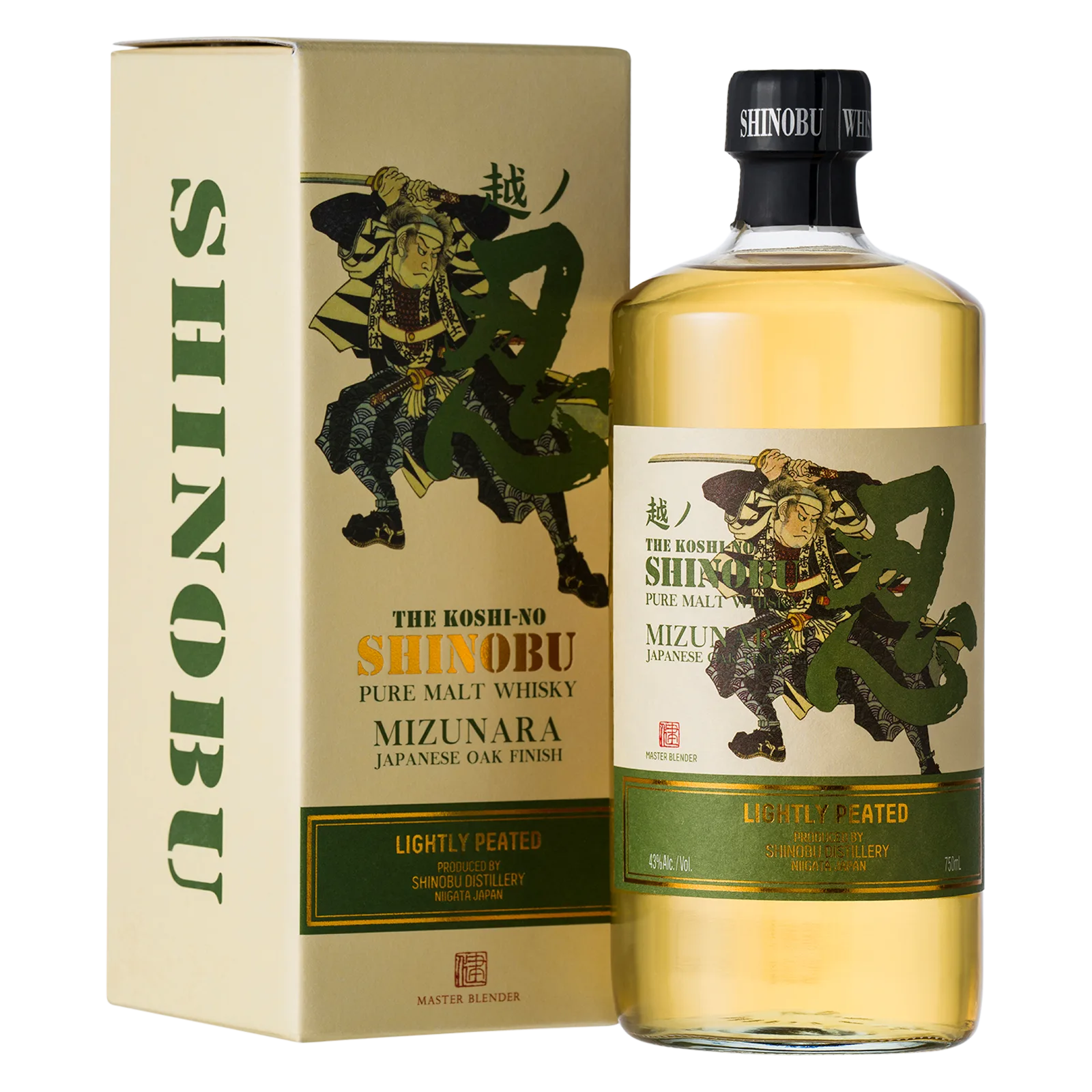 Shinobu Lightly Peated Pure Malt Whisky (86 proof