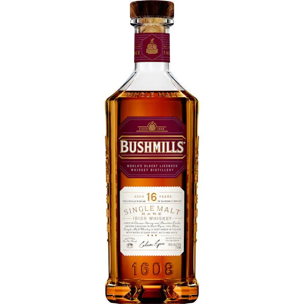 Bushmills 16 Year Old Single Malt Irish Whiskey 750Ml
