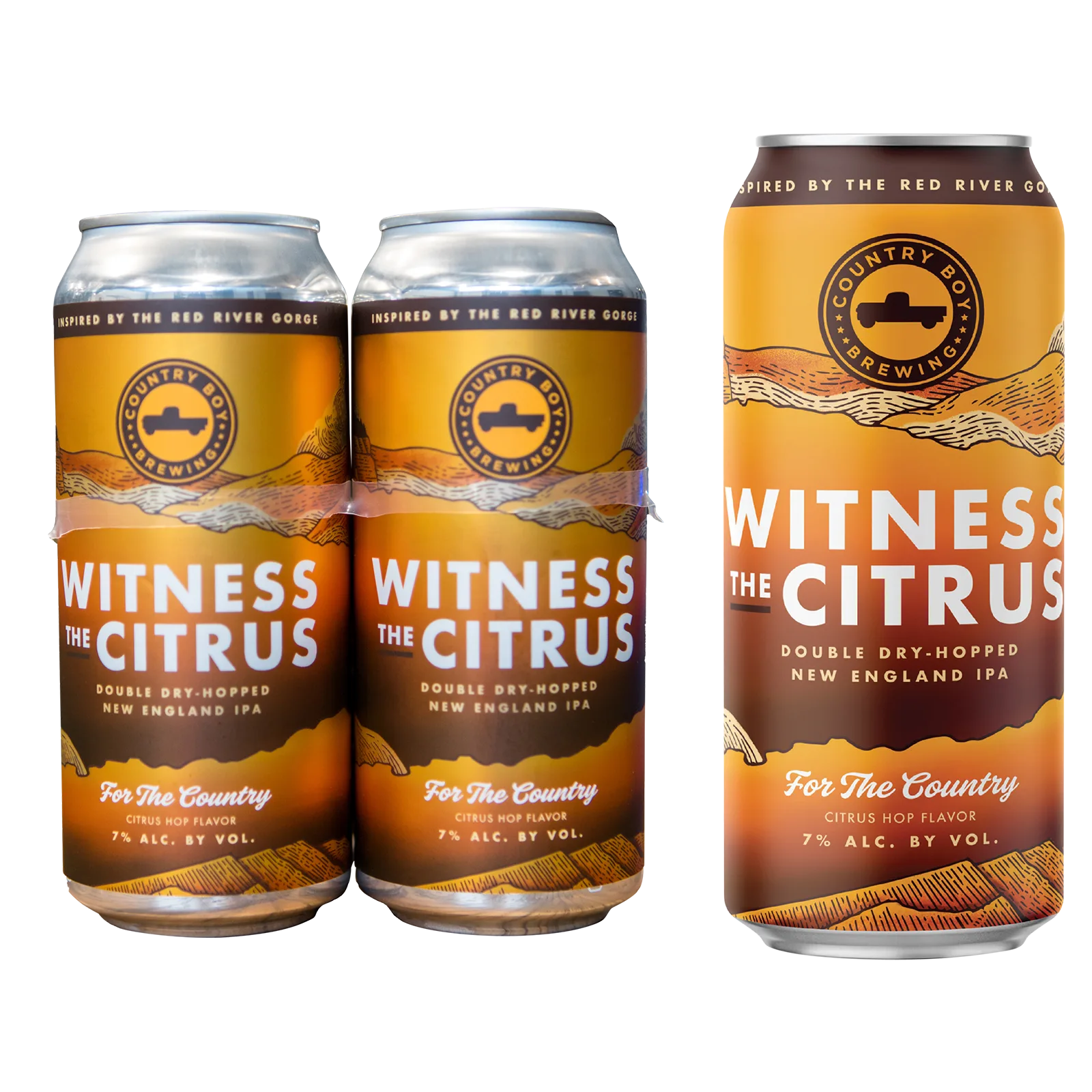 Country Boy Brewing Witness the Citrus NEIPA 4pk 16oz Can 7.0% ABV