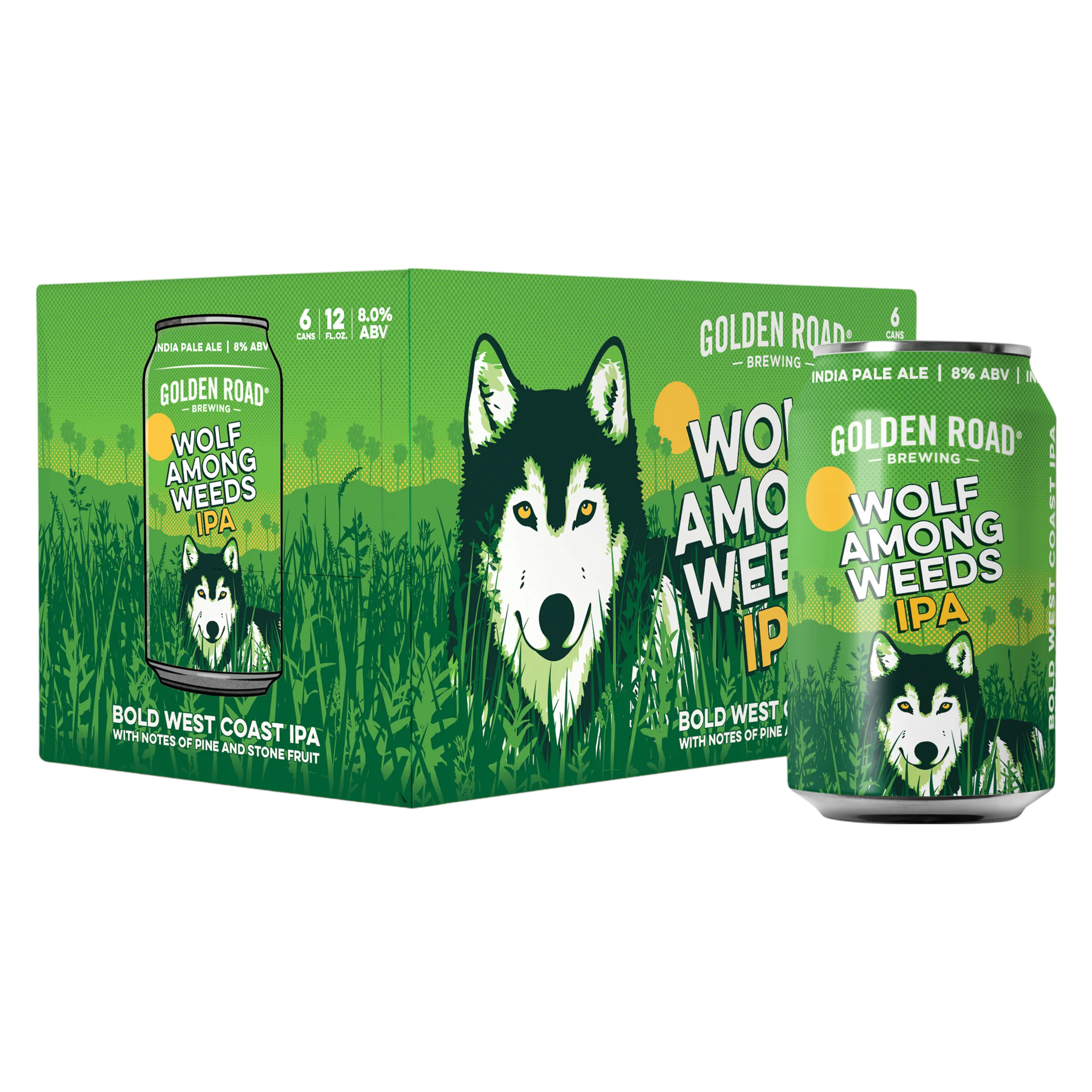 Golden Road Brewing Wolf Among Weeds IPA6pk Can