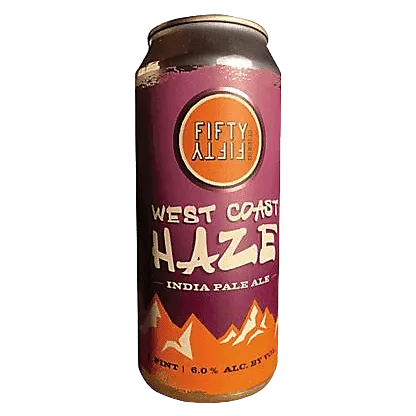 Fifty Fifty Brewing West Coast Haze IPA 4pk 16oz Can