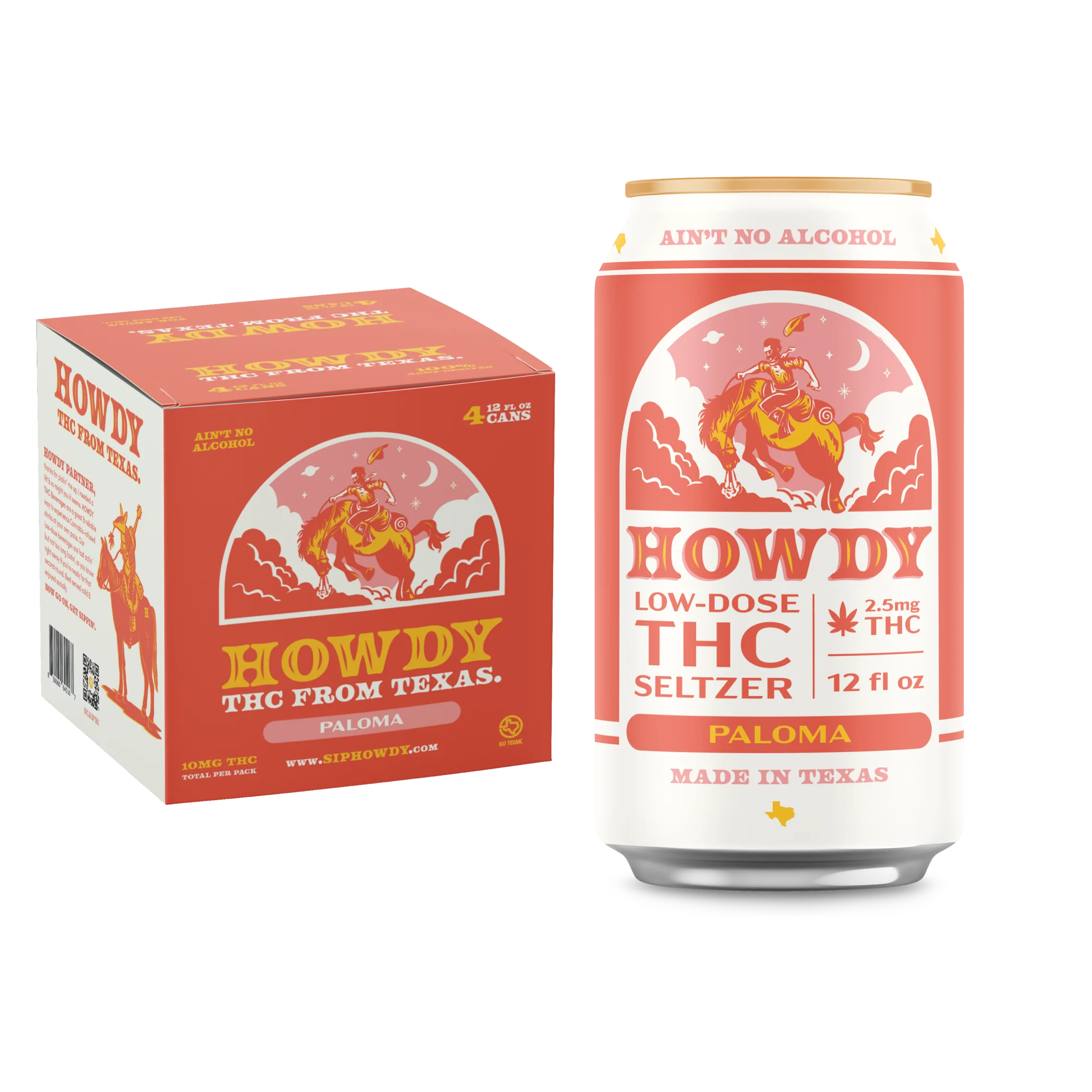 HOWDY Paloma 2.5mg THC 4pk Can