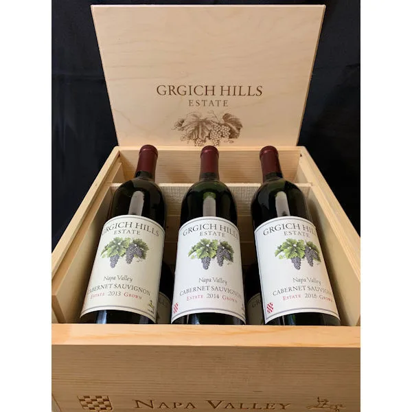 Grgich Hills Estate Napa Cabernet 3 Bottle Set
