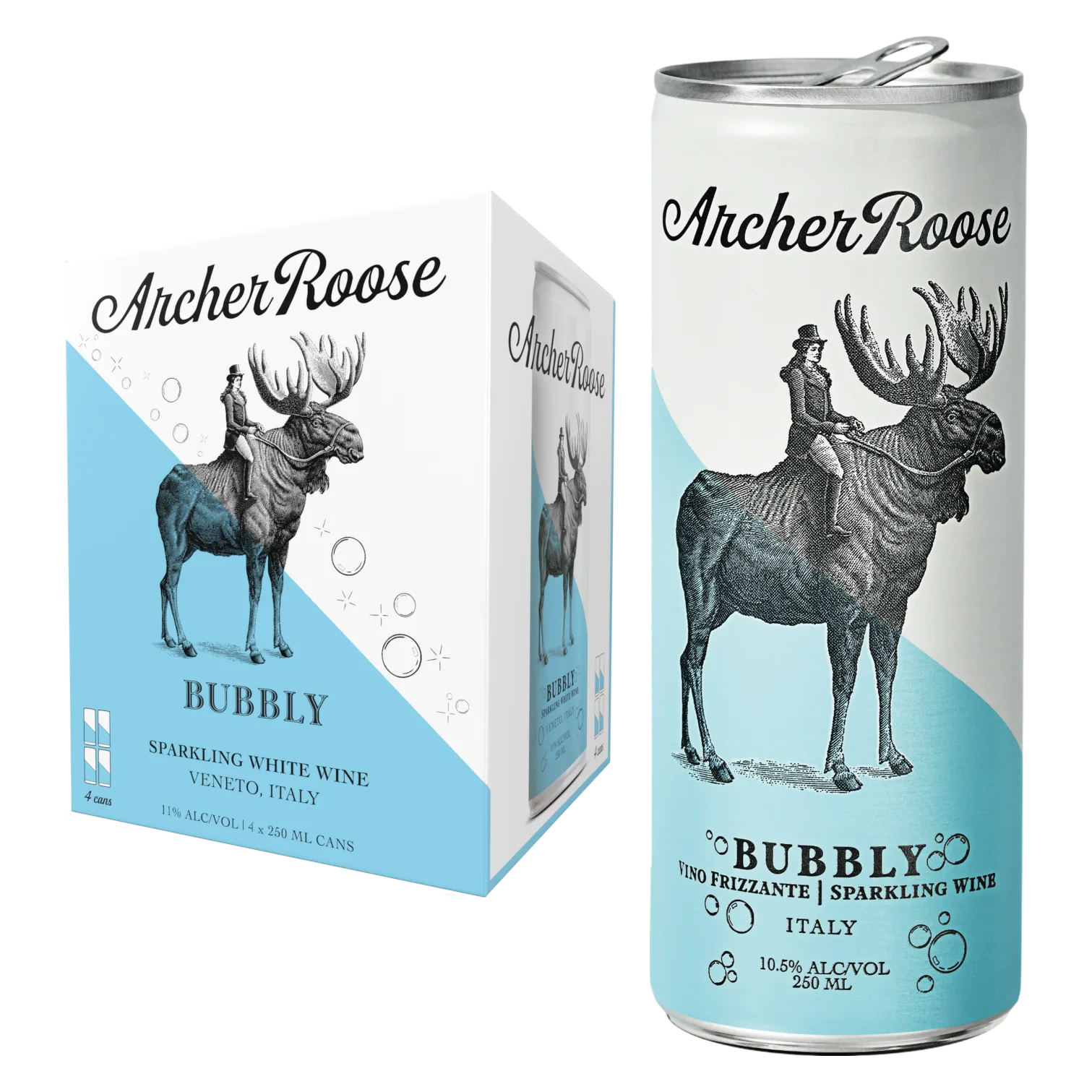 Archer Roose Wines Bubbly 4pk 250ml Cans