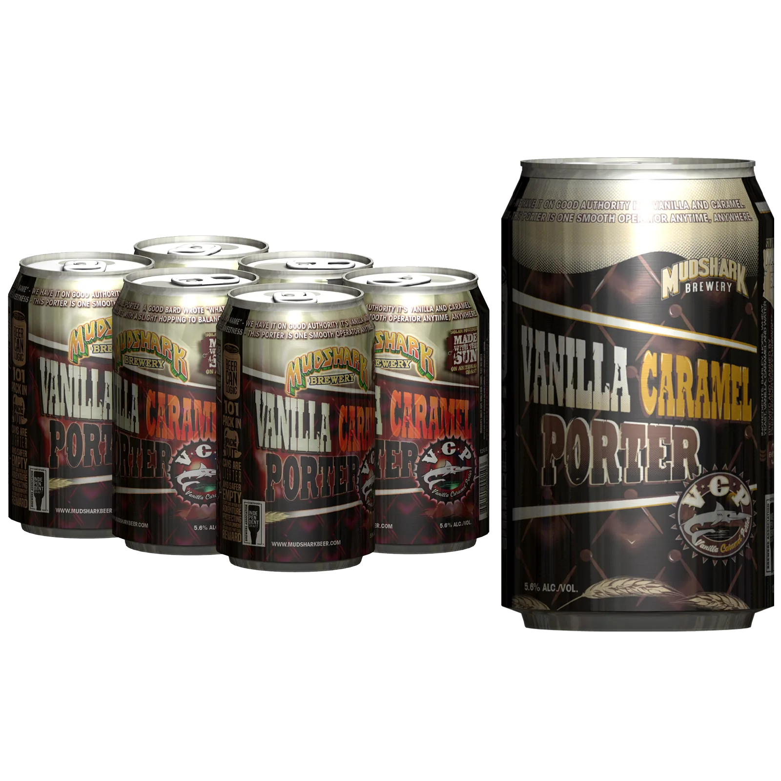 Mudshark Vanilla Caramel Porter 6pk Can 5.6% ABV