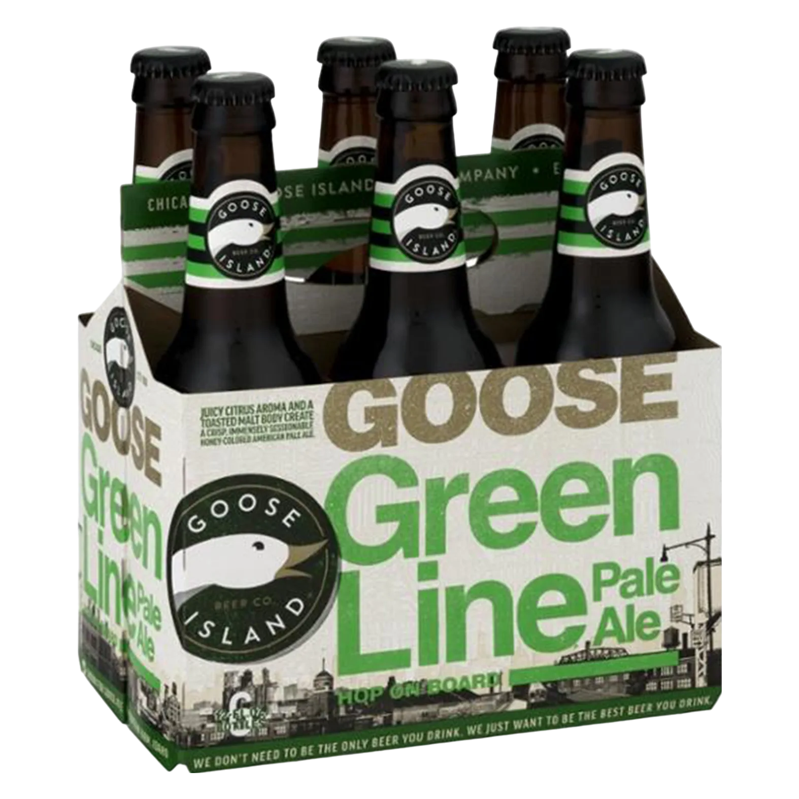 Goose Island Green Line Pale Ale 6pk Btl 5.4% ABV
