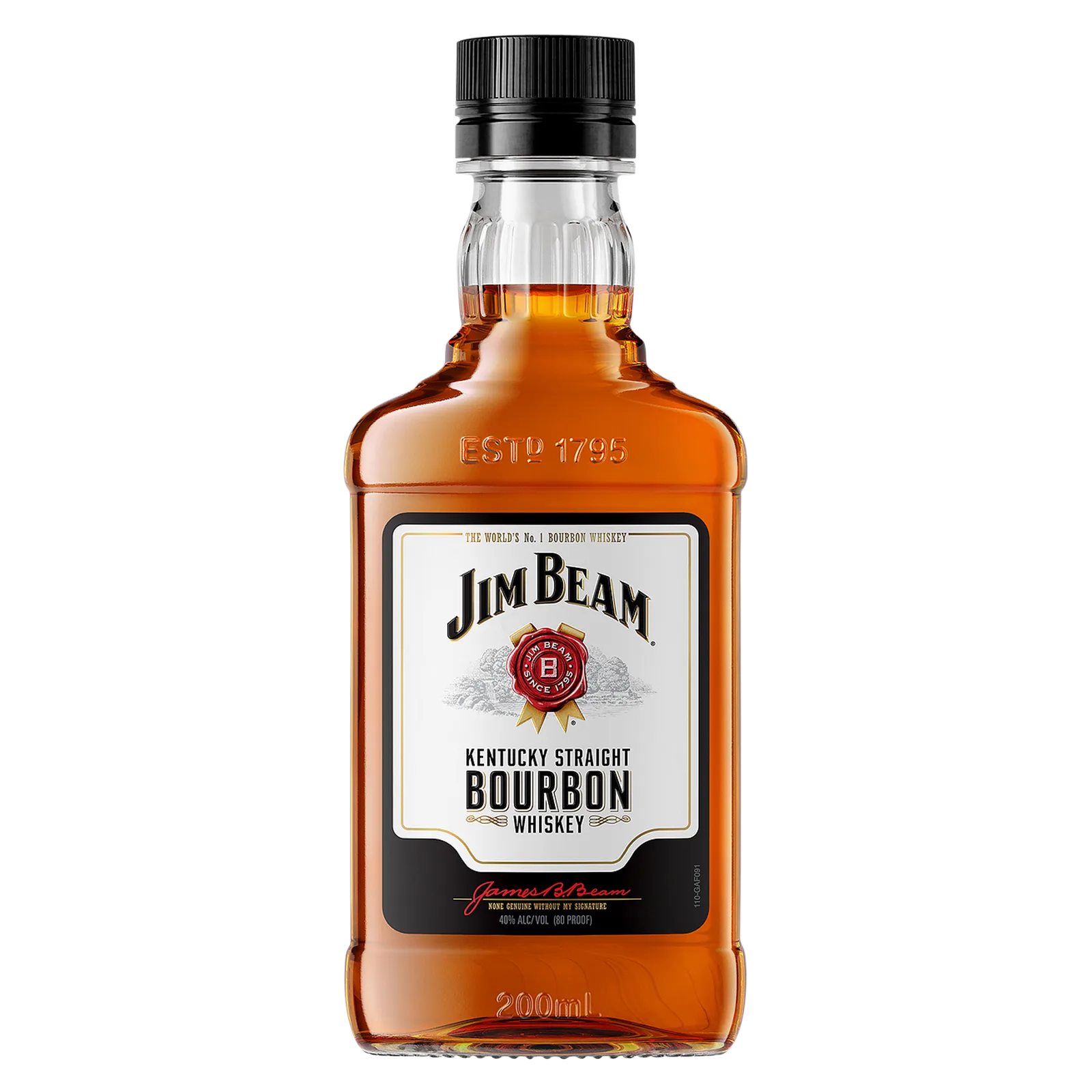 Jim Beam Bourbon Whiskey 200ml (80 Proof