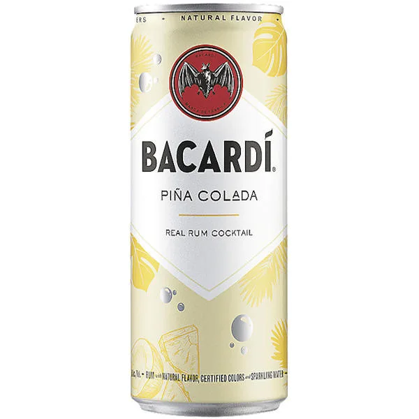 Bacardi Pina Colada Ready To Drink Rum Cocktail 355Ml 4 Pack