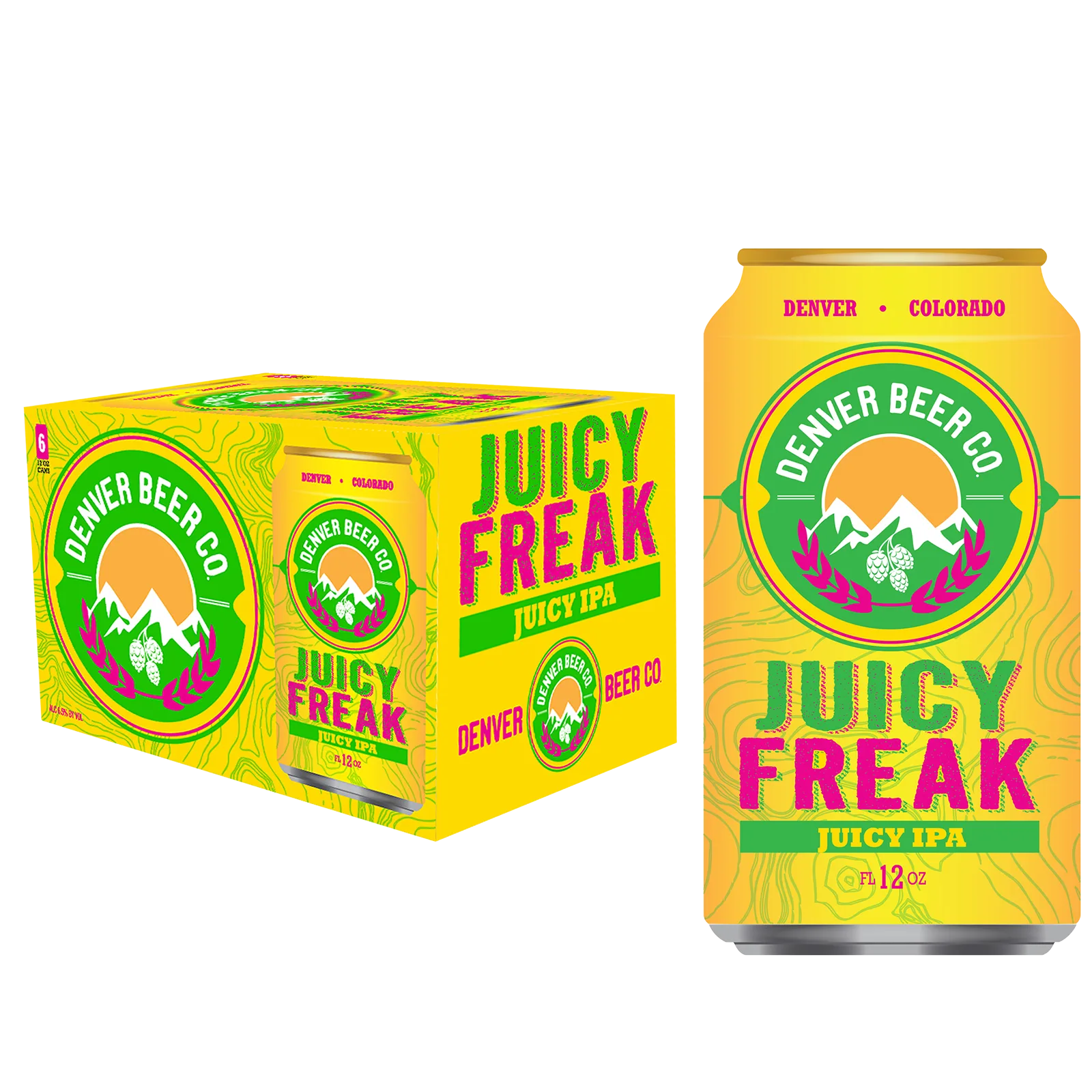Denver Beer Co Juicy Freak Juicy IPA 6pk Can 6.5% ABV
