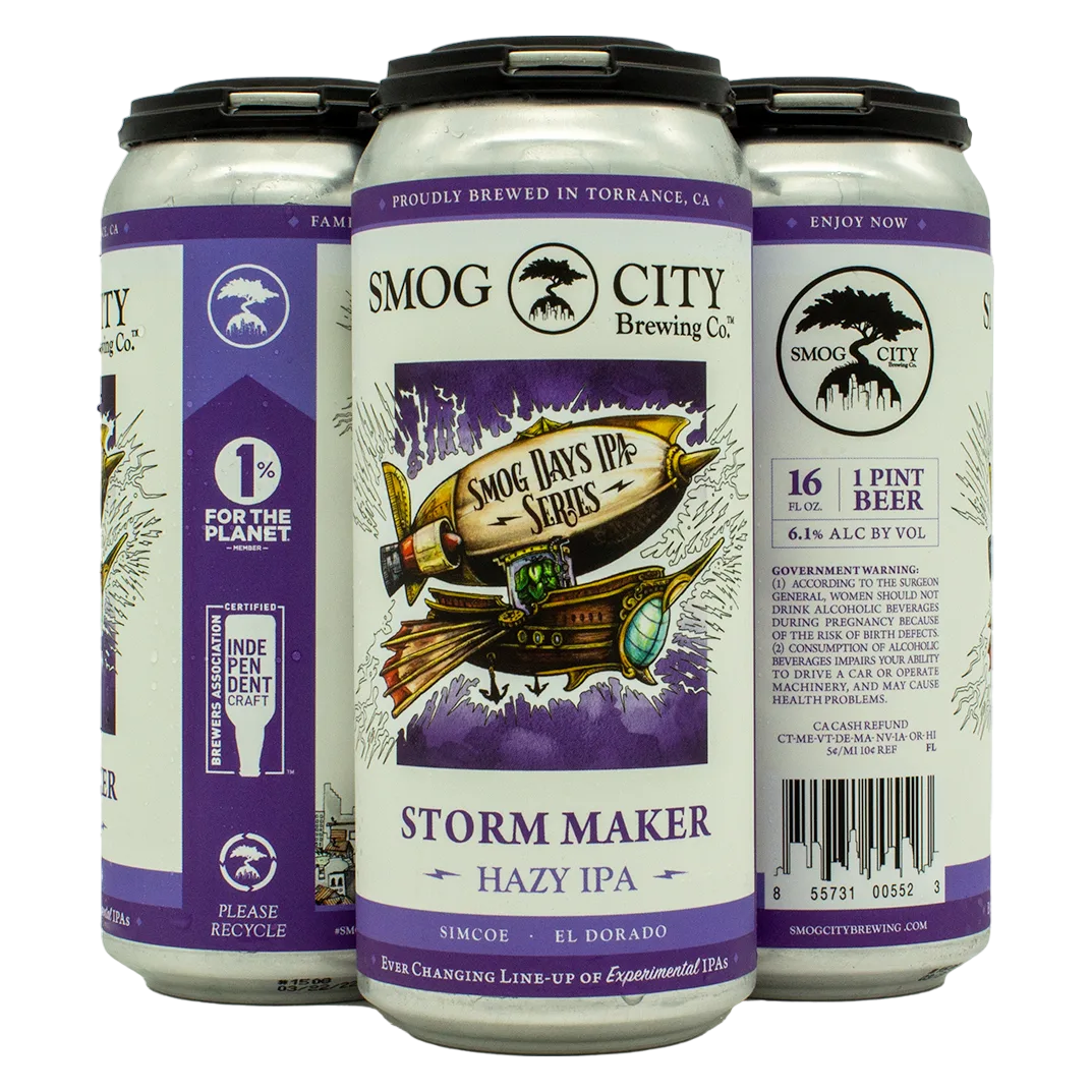 Smog City Smog Days IPA Series - Weather Machine 4pk 16oz Can