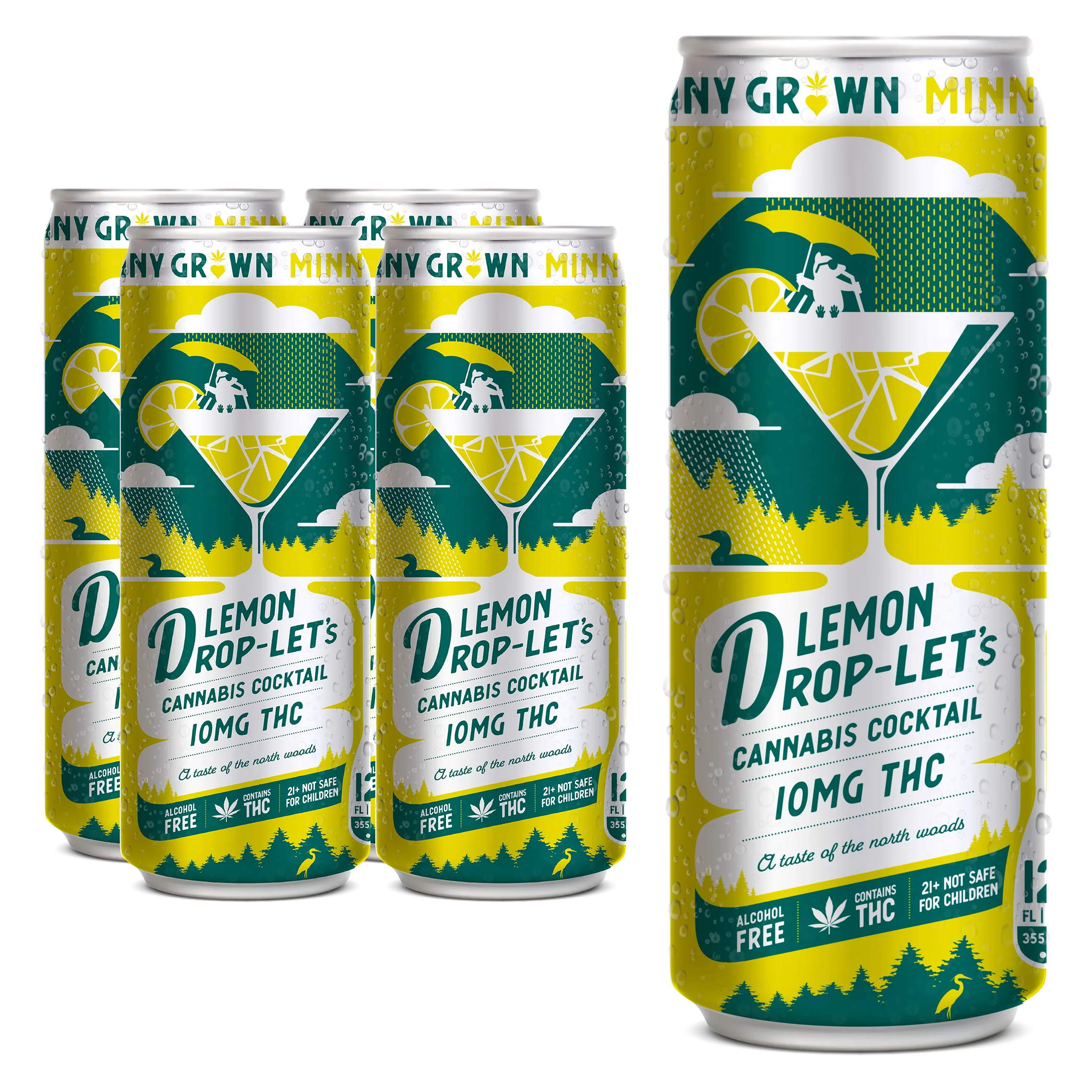 Minny Grown 10mg THC Lemon Drop 4pk Can