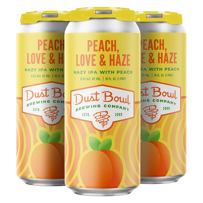 Dust Bowl Brewing Peach Love Hazy IPA 4pk 16oz Can