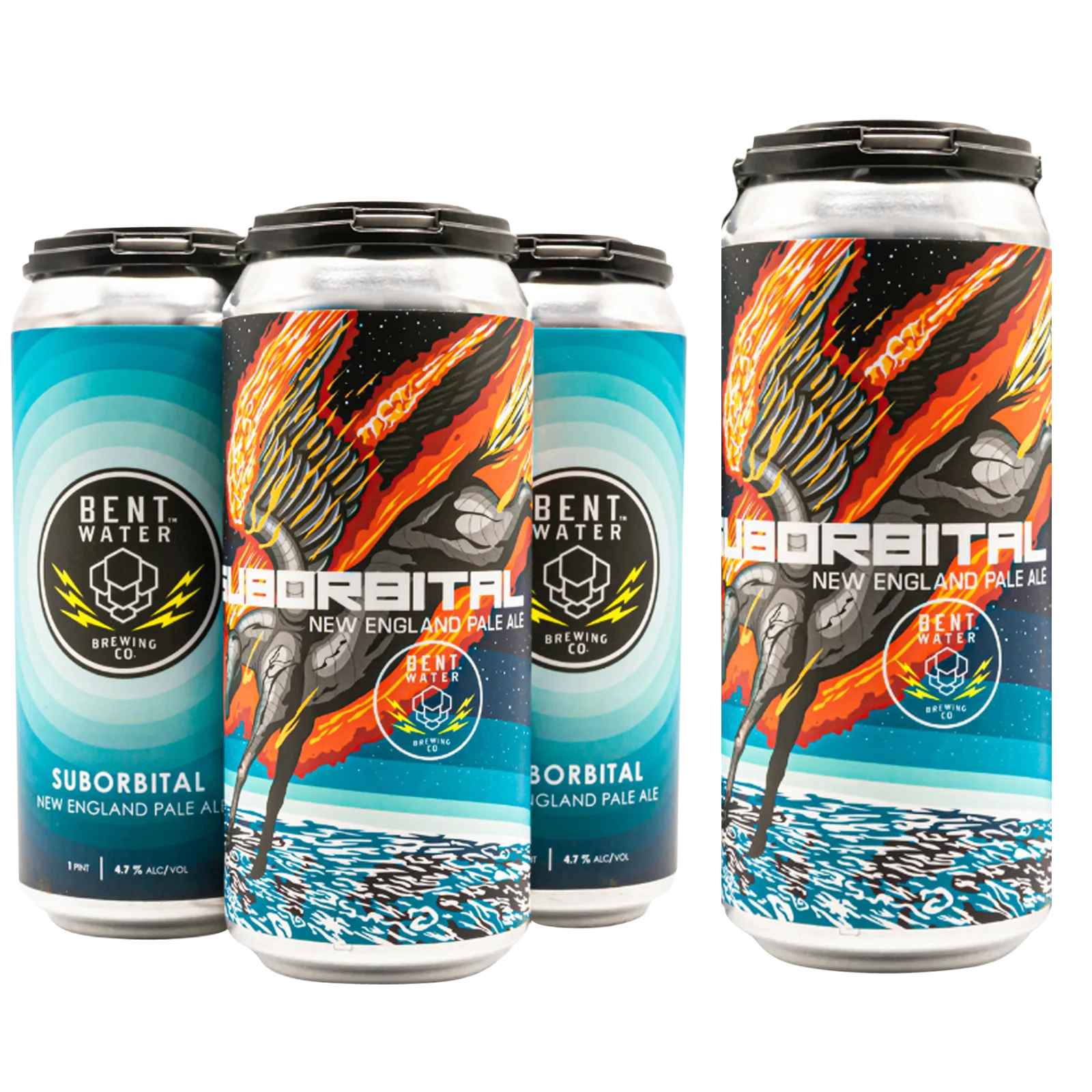 Bent Water Brewing Suborbital Pale Ale 4pk 16oz Can 4.7% ABV