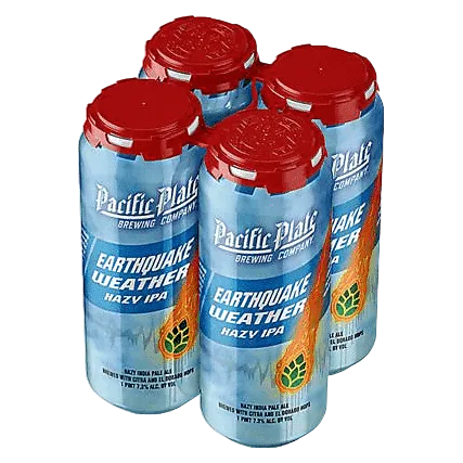 Pacific Plate Brewing Earthquake Weather Hazy IPA 4pk 16oz Can