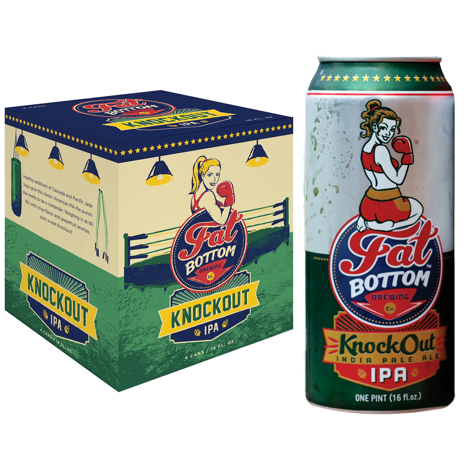 Fat Bottom Knockout IPA 6pk 16oz Can