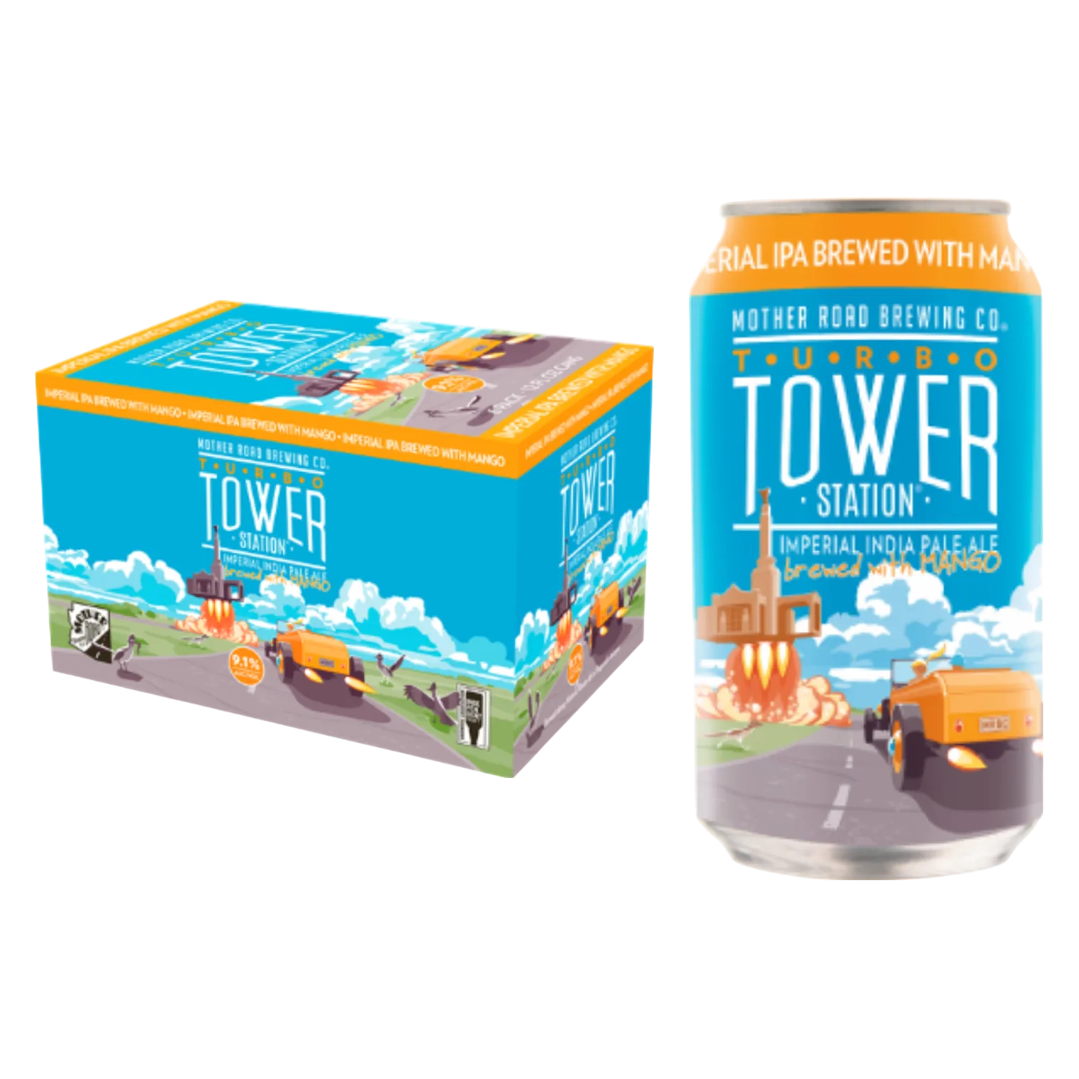 Mother Road Turbo Tower Station w/ Mango 6pk Can