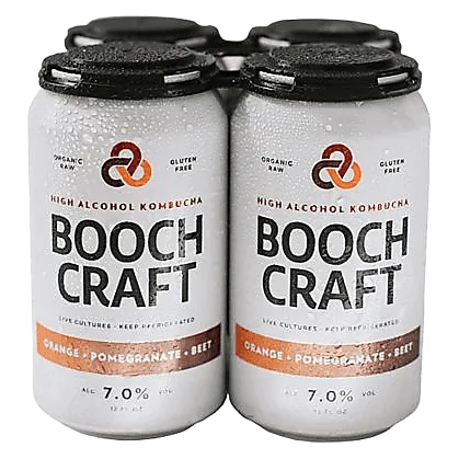 Boochcraft Kombucha Orange + Pomegranate + Beet (4PKC 12 OZ)