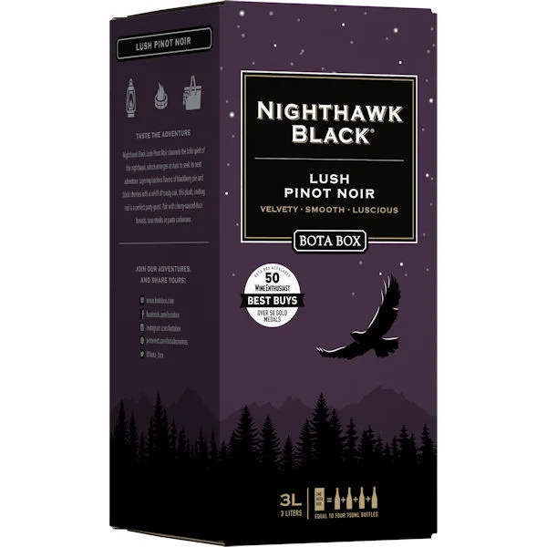 Bota Box Nighthawk Black Lush Pinot Noir 3L