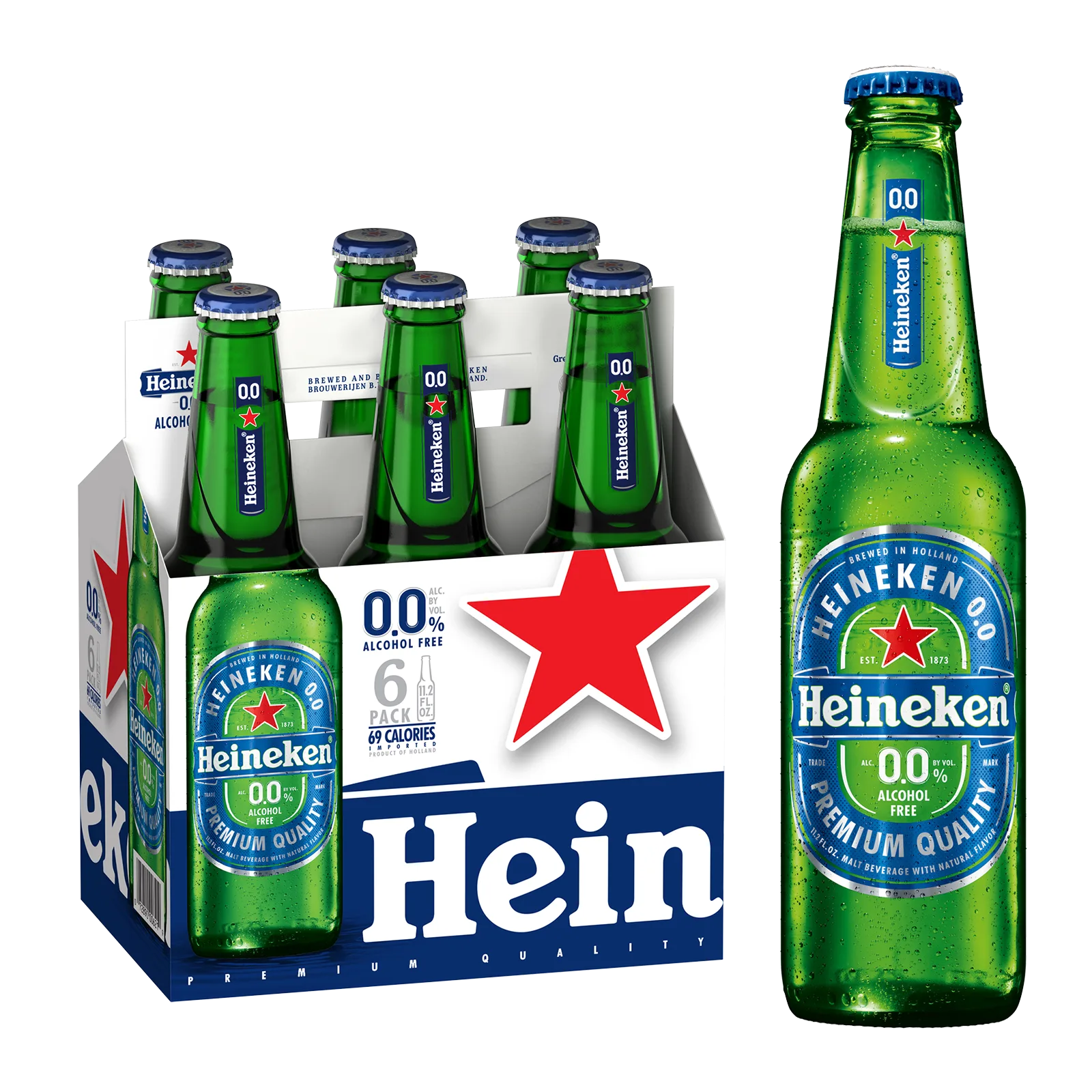 Heineken 0.0 6pk 12oz Btl 0.0% ABV