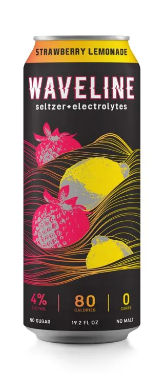 Waveline Seltzer Strawberry Lemonade (19.2 Oz Can)