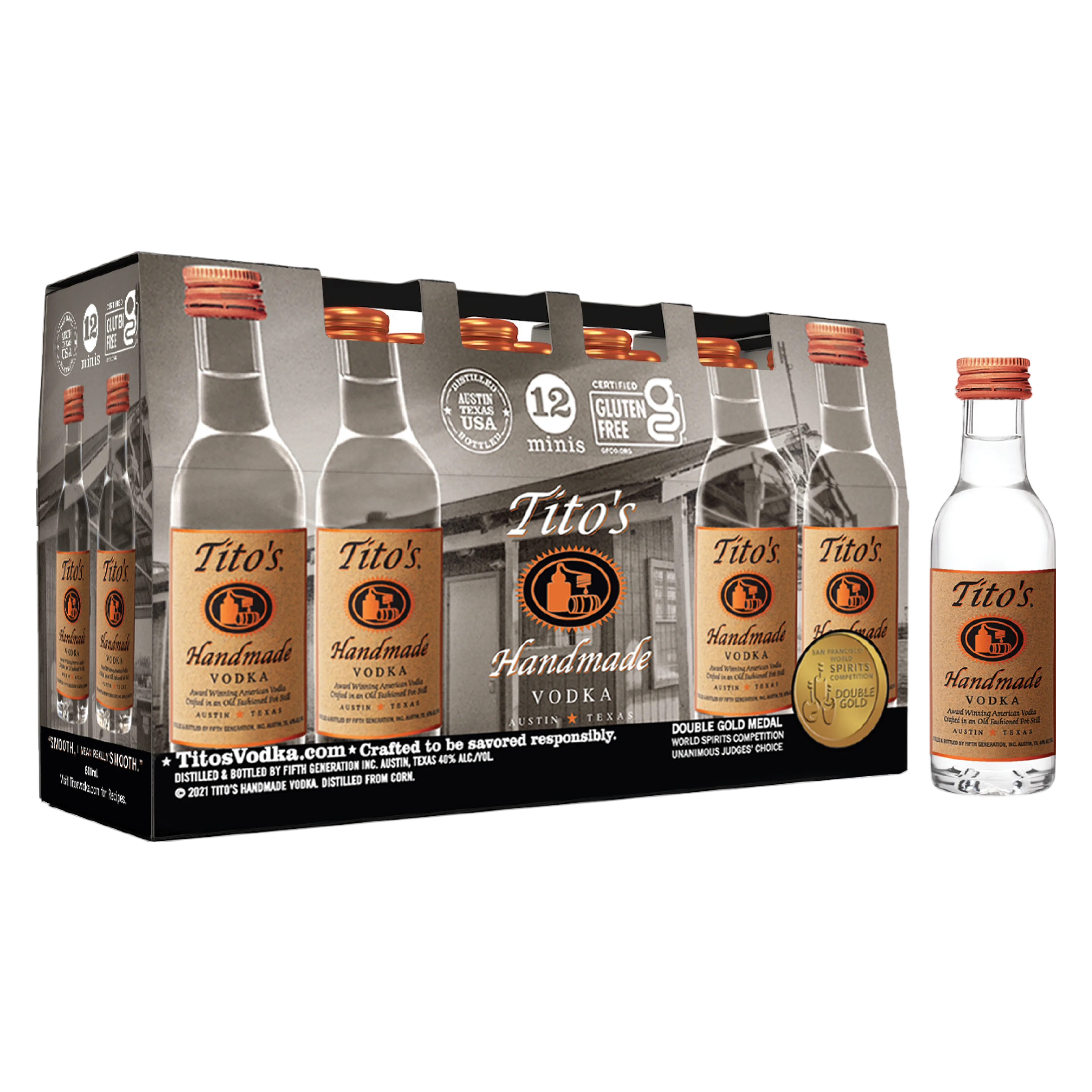 Tito's Handmade Vodka 12pk (80 Proof