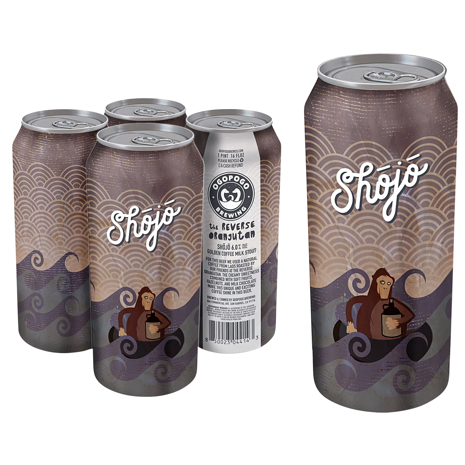Ogopogo Brewing Shojo Golden Coffee Milk Stout 4pk