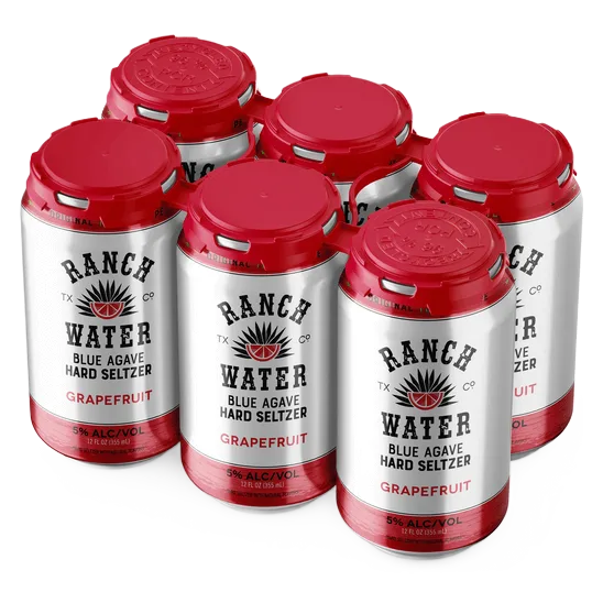 pid: 56894 The Texas Ranch Water Co. Grapefruit Hard Seltzer (6PKC 12 OZ)