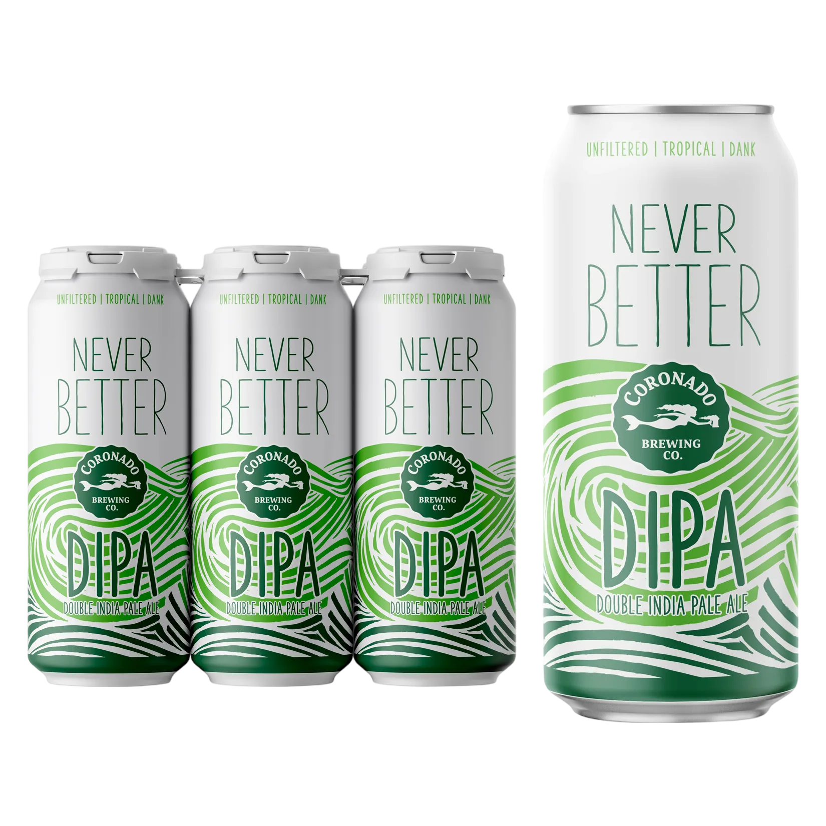 Coronado Brewing Never Better Double IPA 6pk 16oz Can