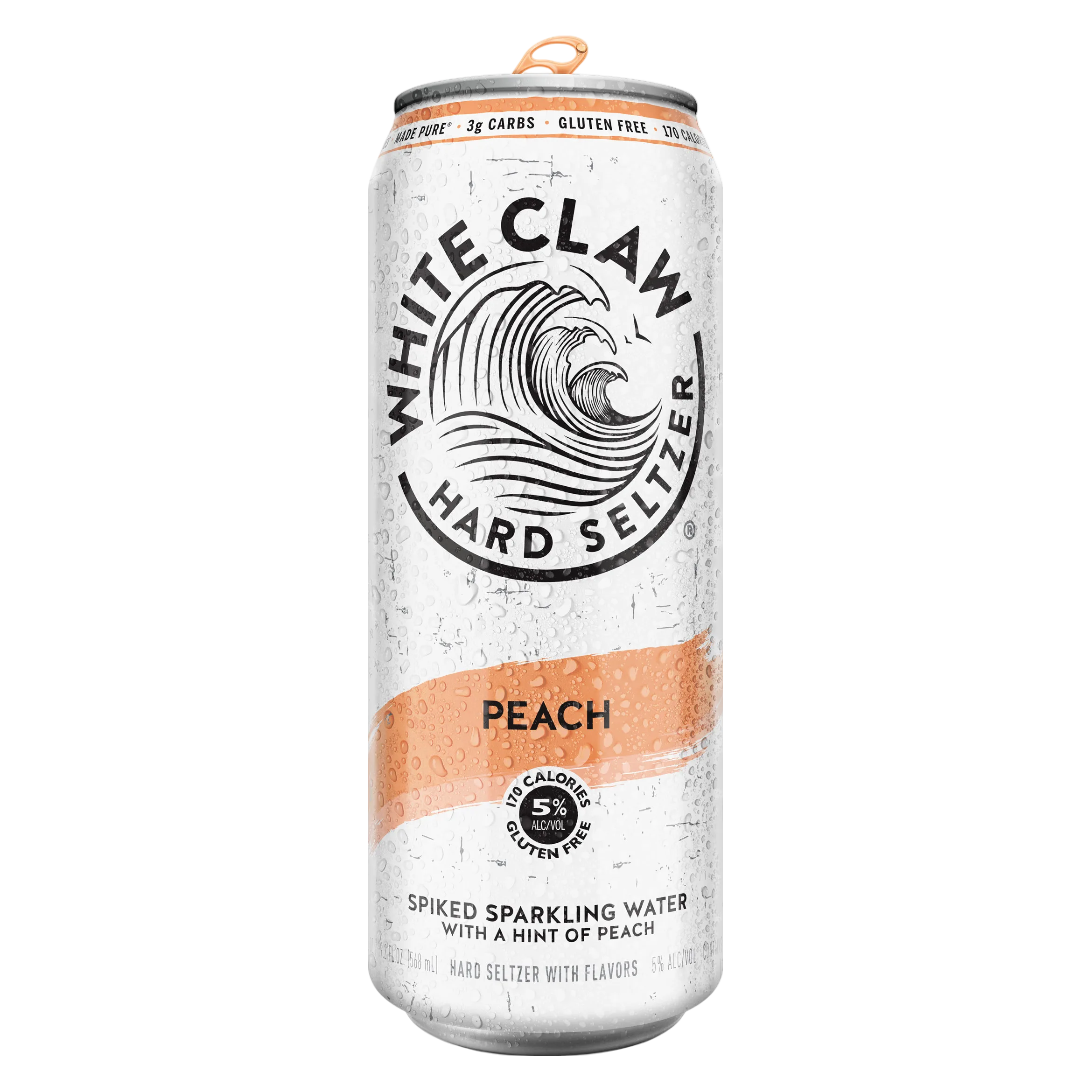 White Claw Peach Single 19.2oz Can 5% ABV