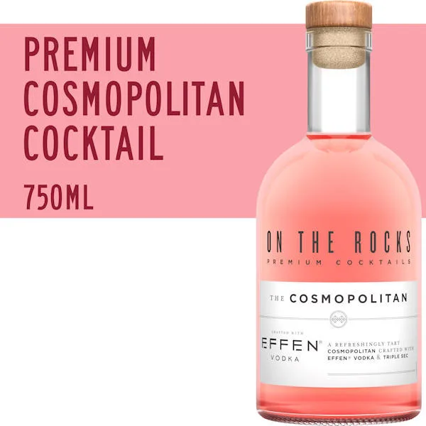 On The Rocks Effen Vodka The Cosmopolitan Ready To Drink Cocktail 750Ml