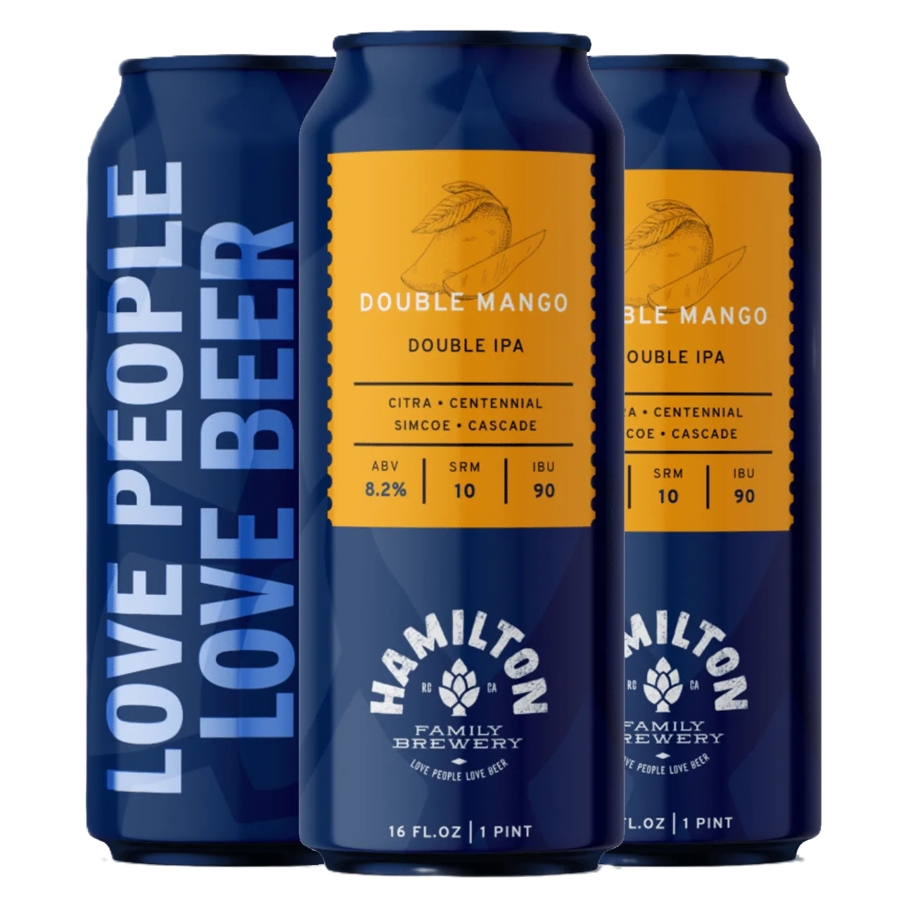 Hamilton Family Brewery Double Mango Double IPA 4pk 16oz Can