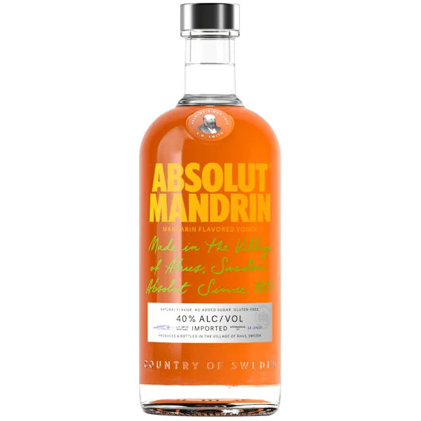 Absolut Mandrin Flavored Vodka 750Ml