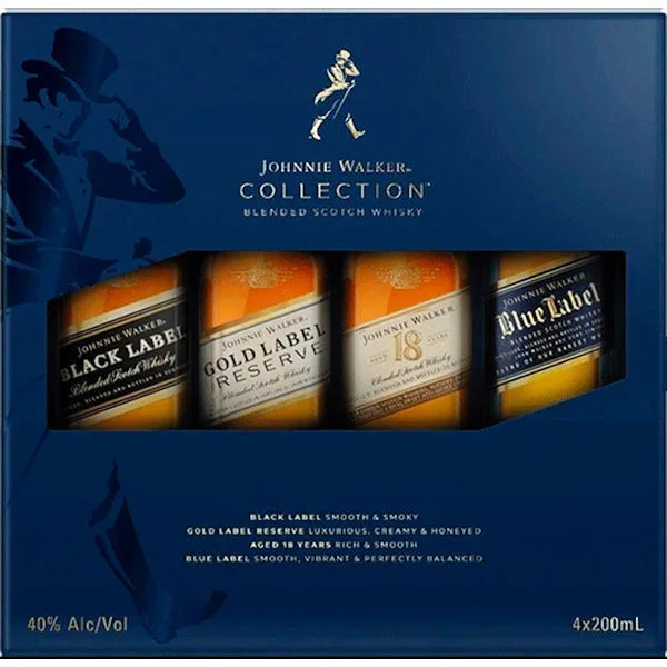 Johnnie Walker The Collection Set 4 200Ml Bottles 750Ml
